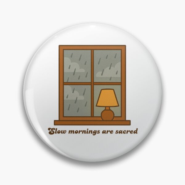 Item preview, Rainy Day Window with Lamp - Slow Mornings Are Sacred designed and sold by Serene Madcap.
