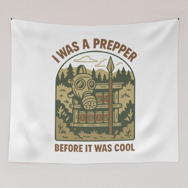 Item preview, I Was A Prepper Before It Was Cool Survival designed and sold by LuminOrb.