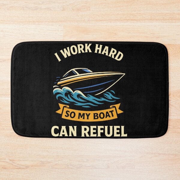 Item preview, Funny Saying Ship Boat Captain Work Hard to Refuel designed and sold by LuminOrb.