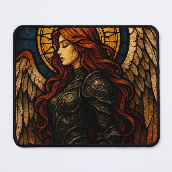 Item preview, Sacred Stained Glass Warrior Angel designed and sold by Rheves.