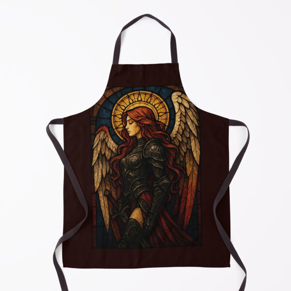 Item preview, Sacred Stained Glass Warrior Angel designed and sold by Rheves.