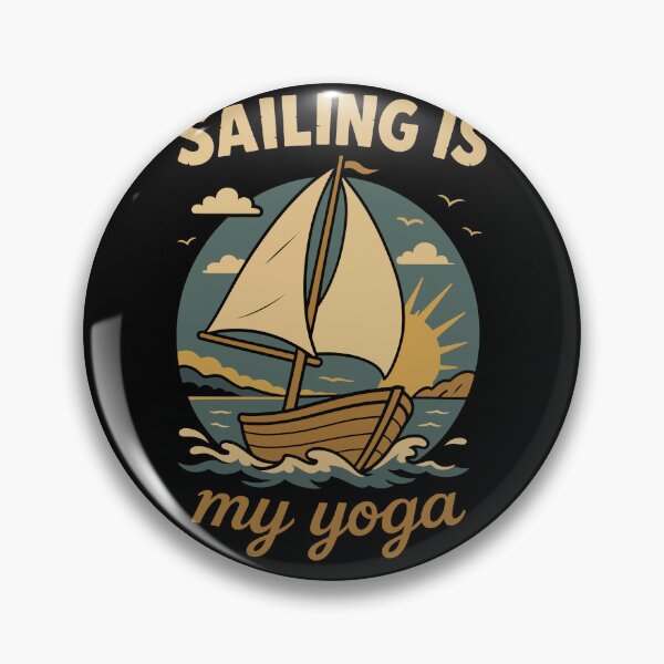 Item preview, Sailing Is My Yoga Captain Boat Nautical designed and sold by LuminOrb.