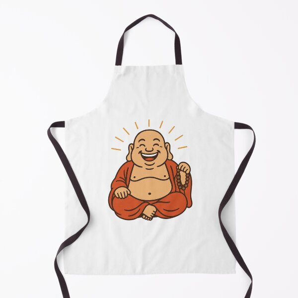 Item preview, Happy and laughing buddha big smile and excitement peaceful symbol and sign meditation designed and sold by adesignworld.