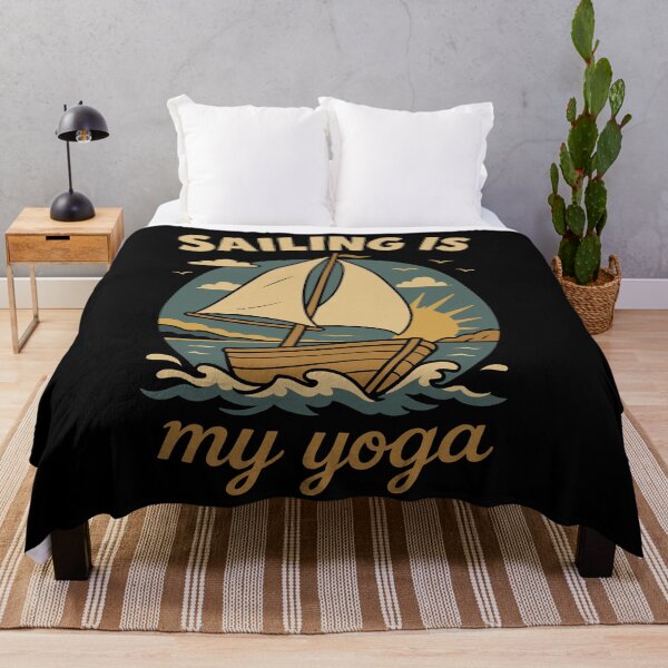 Item preview, Sailing Is My Yoga Captain Boat Nautical designed and sold by LuminOrb.