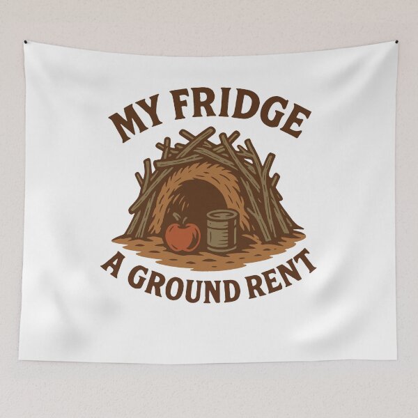 Item preview, My Fridge A Ground Rent Prepper Survival designed and sold by LuminOrb.