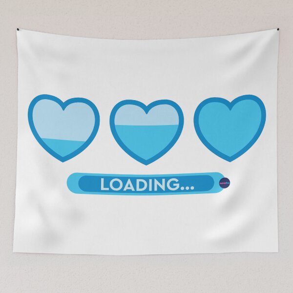 Item preview, Loading LOVE in blue! designed and sold by ANIVERDOO.