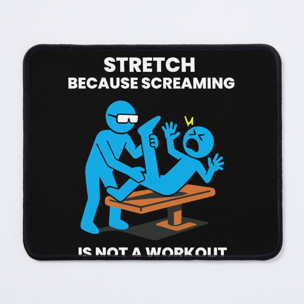 Item preview, Physiotherapy Funny Stretch Screaming Workout designed and sold by LuminOrb.