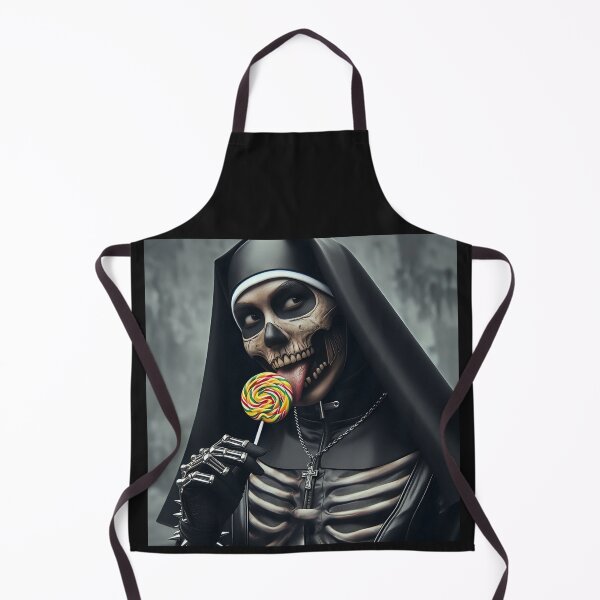 Item preview, Gothic Lady Lollipop Nun Skull designed and sold by Voodoo Store Paranormal Collections.