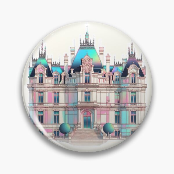 Item preview, Minimalist French Castle - Modern Chateaucore Aesthetic Wall Art designed and sold by Sugar Wisdom .