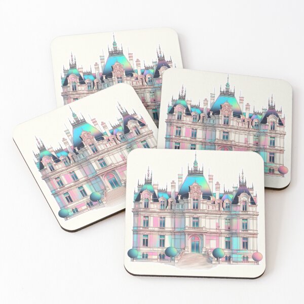 Item preview, Minimalist French Castle - Modern Chateaucore Aesthetic Wall Art designed and sold by Sugar Wisdom .