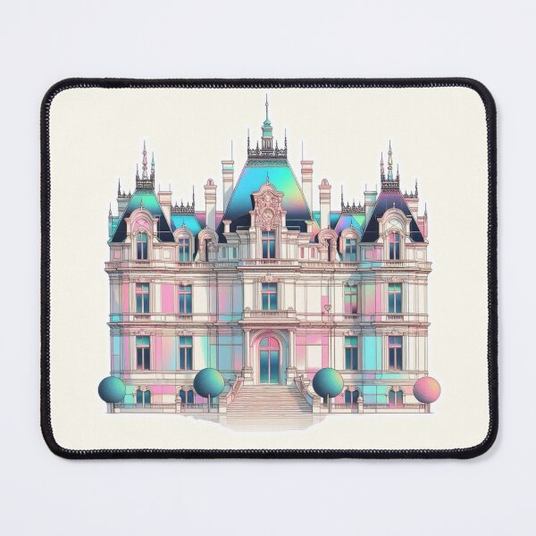 Item preview, Minimalist French Castle - Modern Chateaucore Aesthetic Wall Art designed and sold by Sugar Wisdom .