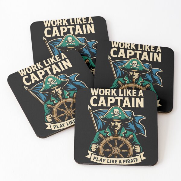 Item preview, Work Like A Captain Play Like A Pirate designed and sold by LuminOrb.
