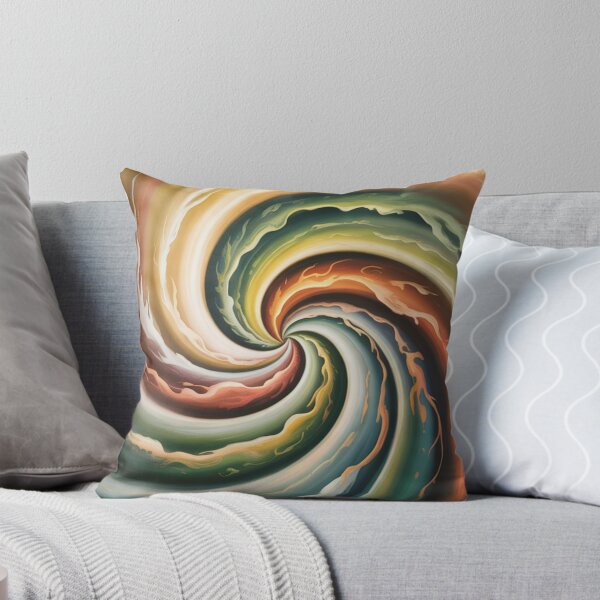 Item preview, Spiral of Four Elements – Fire, Water, Earth & Air Abstract Art designed and sold by Habita Tu Espacio.