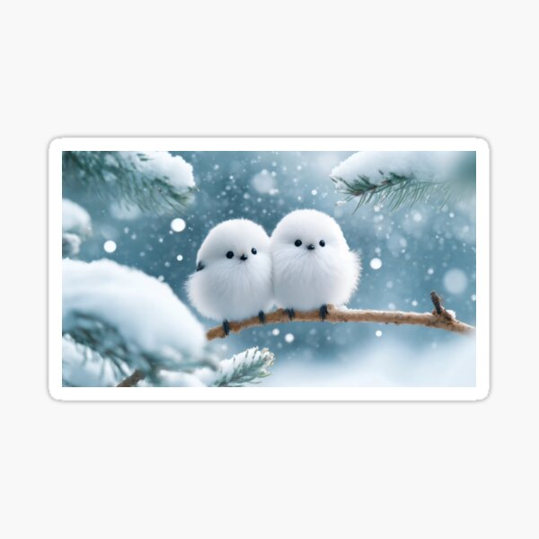 Item preview, Japanese Hokkaido bird SHIMAENAGA Kawaii 2 birds designed and sold by nekoze1225.