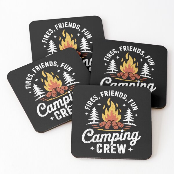 Item preview, Fires Friends Fun Camping Crew Funny Campfire Vacation designed and sold by G350.