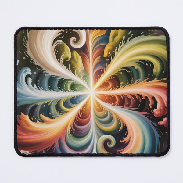 Item preview, Elemental Energy Burst – Fire, Water, Earth & Air Abstract Spiritual Art designed and sold by Habita Tu Espacio.