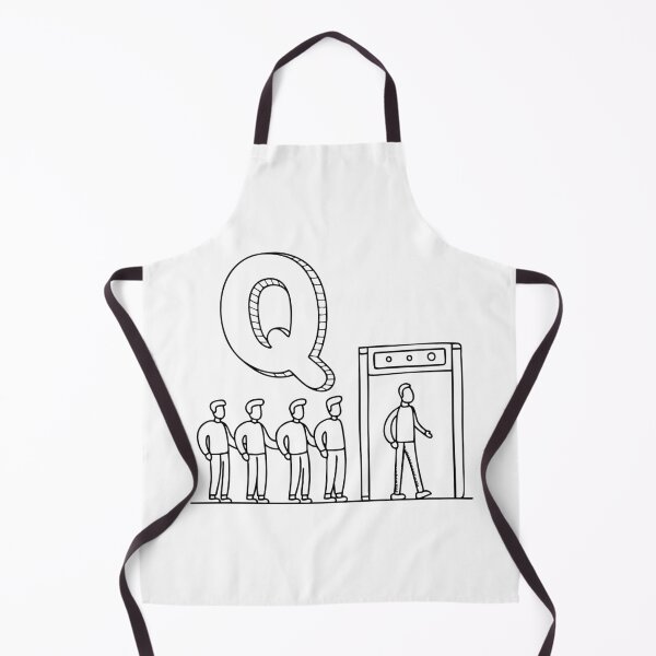 Aperçu de l'œuvre Une illustration de la lettre Q pour Queue créée et vendue par rasagamastore.