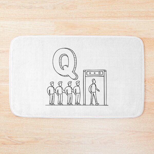 Item preview, An Illustration of letter Q stand for Queue designed and sold by rasagamastore.