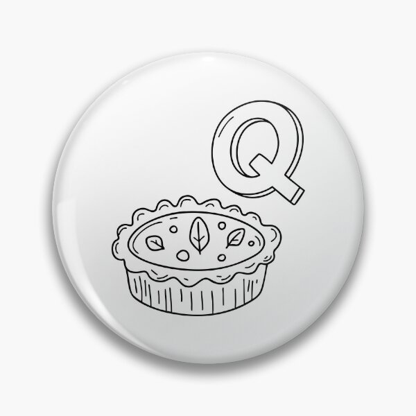 Item preview, An Illustration of letter Q stand for Quiche designed and sold by rasagamastore.