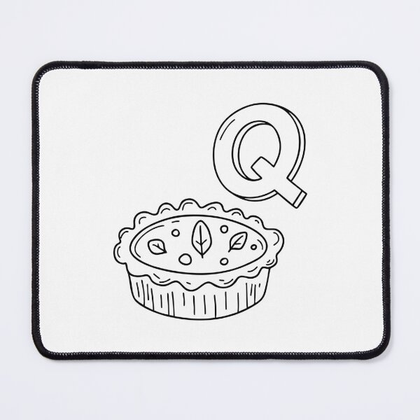 Item preview, An Illustration of letter Q stand for Quiche designed and sold by rasagamastore.
