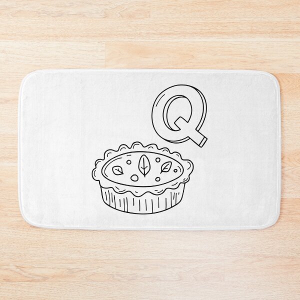 Item preview, An Illustration of letter Q stand for Quiche designed and sold by rasagamastore.