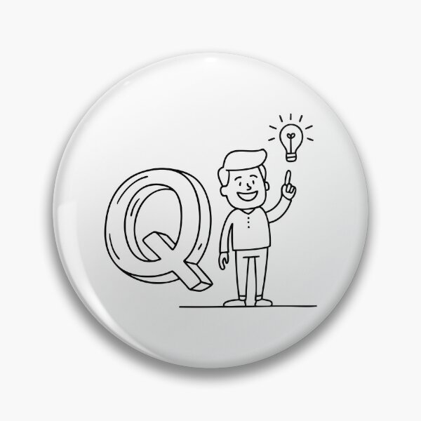 Item preview, An Illustration of letter Q stand for Quick-witted designed and sold by rasagamastore.