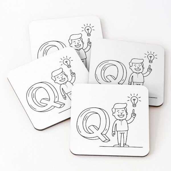 Item preview, An Illustration of letter Q stand for Quick-witted designed and sold by rasagamastore.