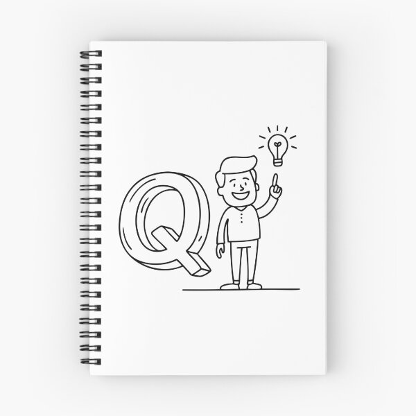 Item preview, An Illustration of letter Q stand for Quick-witted designed and sold by rasagamastore.