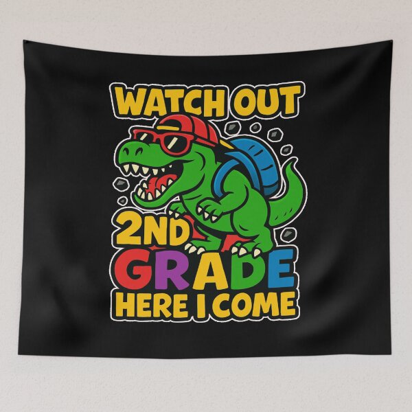 Item preview, WATCH OUT SECOND GRADE HERE I COME back to school happy kids  designed and sold by Jt41.