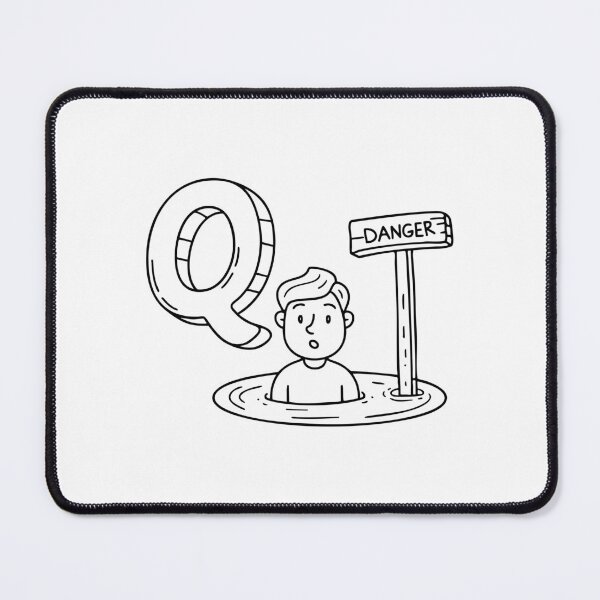 Item preview, An Illustration of letter Q stand for Quicksand designed and sold by rasagamastore.