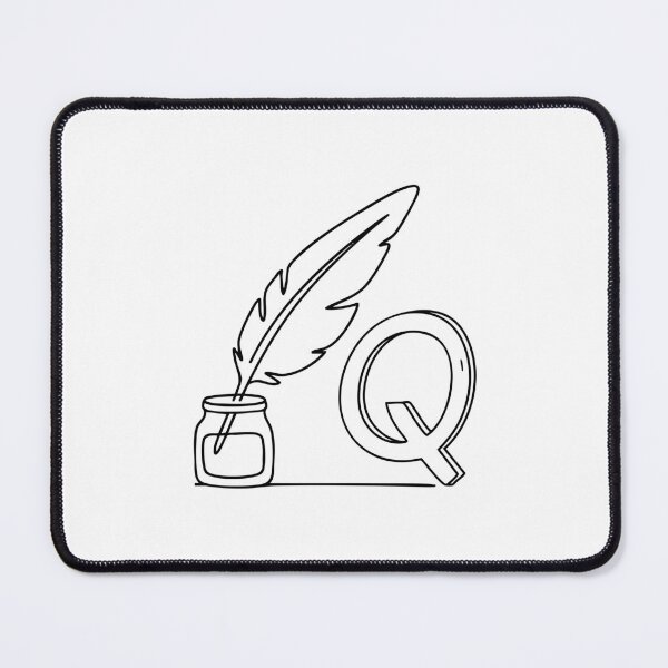 Item preview, An Illustration of letter Q stand for Quill designed and sold by rasagamastore.