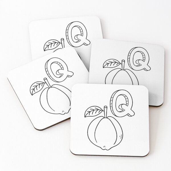 Item preview, An Illustration of letter Q stand for Quince designed and sold by rasagamastore.