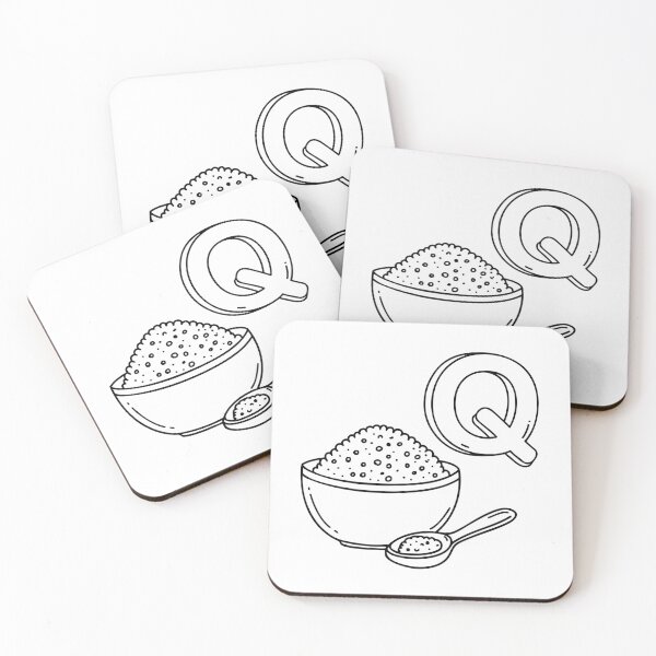 Item preview, An Illustration of letter Q stand for Quinoa designed and sold by rasagamastore.