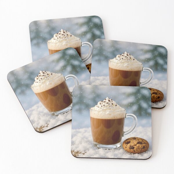 Item preview, Hot chocolate with cream and cookie designed and sold by Steffani Lehmann.