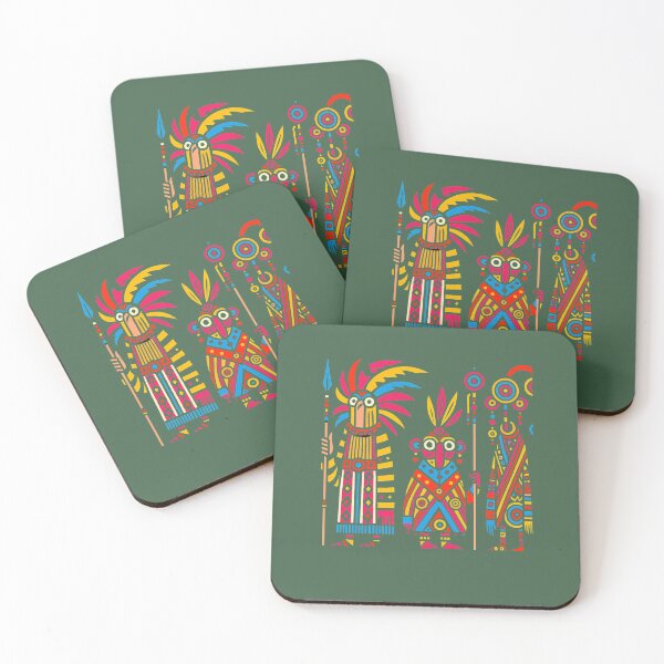 Item preview,  Mystic Tribal Guardians – Afro-Indigenous Folk Art Characters designed and sold by Afrocarribe.