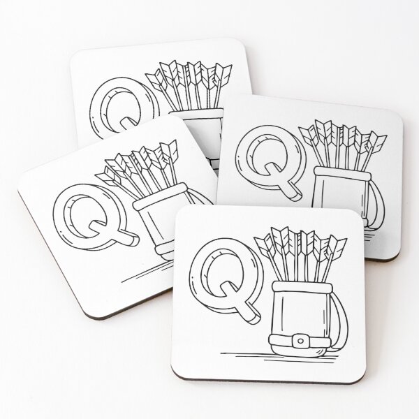 Item preview, An Illustration of letter Q stand for Quiver designed and sold by rasagamastore.