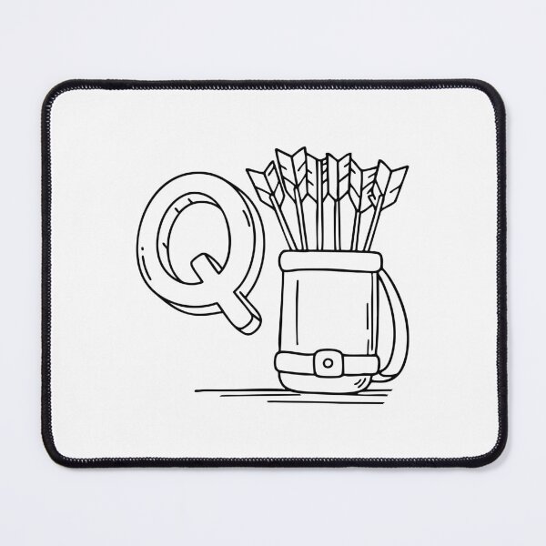 Item preview, An Illustration of letter Q stand for Quiver designed and sold by rasagamastore.