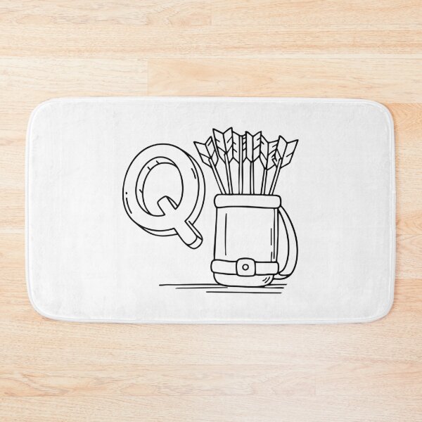 Item preview, An Illustration of letter Q stand for Quiver designed and sold by rasagamastore.