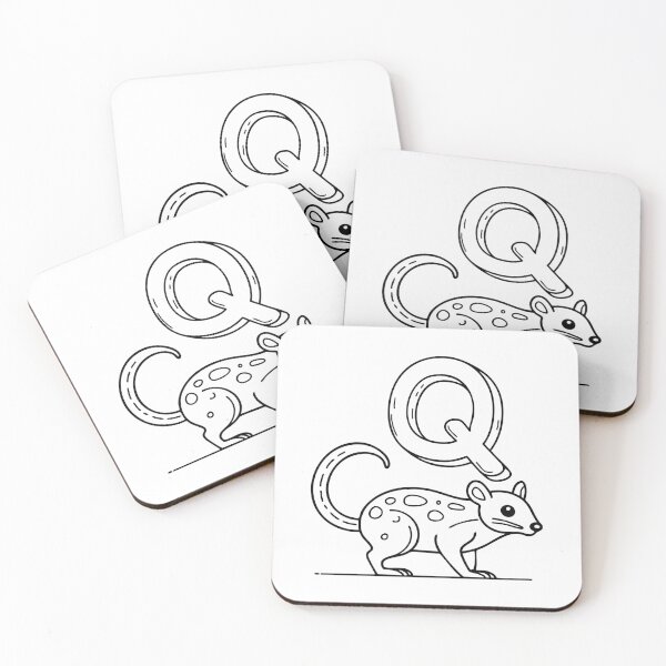 Item preview, An Illustration of letter Q stand for Quoll designed and sold by rasagamastore.