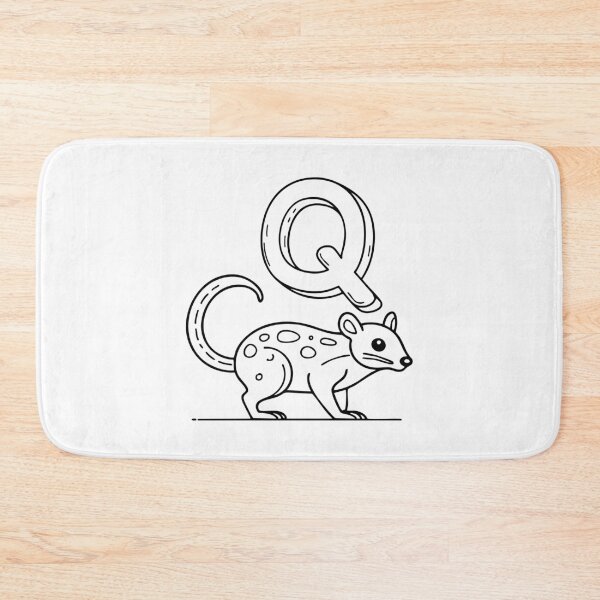 Item preview, An Illustration of letter Q stand for Quoll designed and sold by rasagamastore.