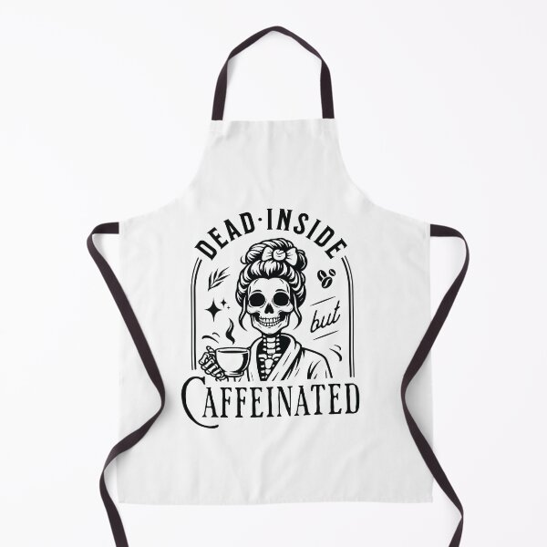 Item preview, Dead Inside but Caffeinated Skeleton Art designed and sold by DesignWP.
