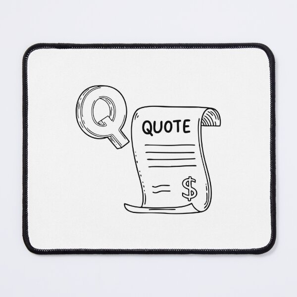 Item preview, An Illustration of letter Q stand for Quote designed and sold by rasagamastore.
