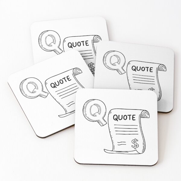 Item preview, An Illustration of letter Q stand for Quote designed and sold by rasagamastore.