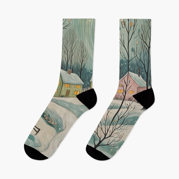 Item preview, Pastel Homes in Winter designed and sold by Lizetteh.