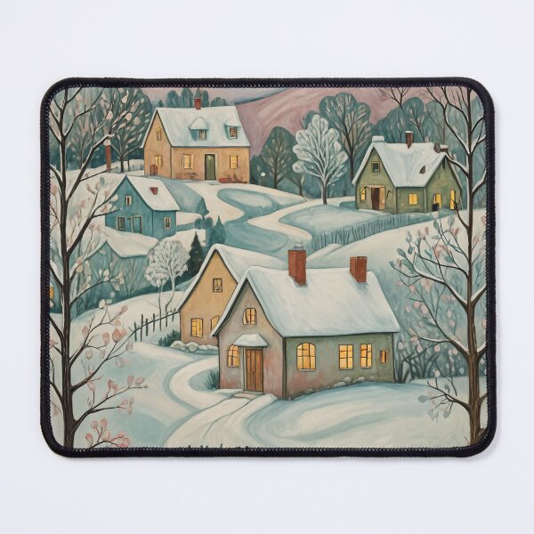Item preview, Snow-Kissed Pastel Village designed and sold by Lizetteh.