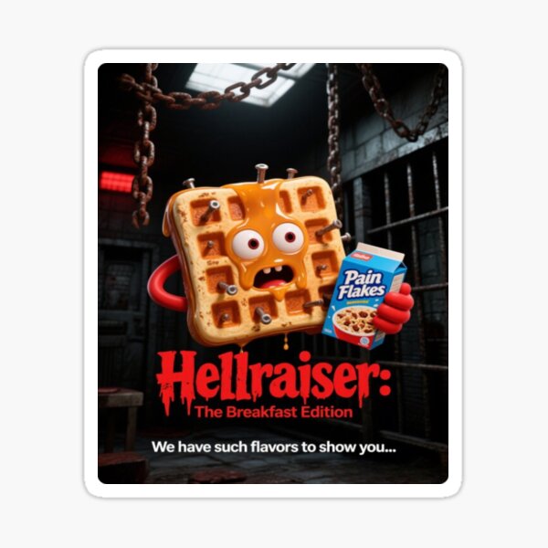 Item preview, Hellraiser: The Breakfast Edition – Waffle From the Abyss designed and sold by Dark Humor Designs Co..
