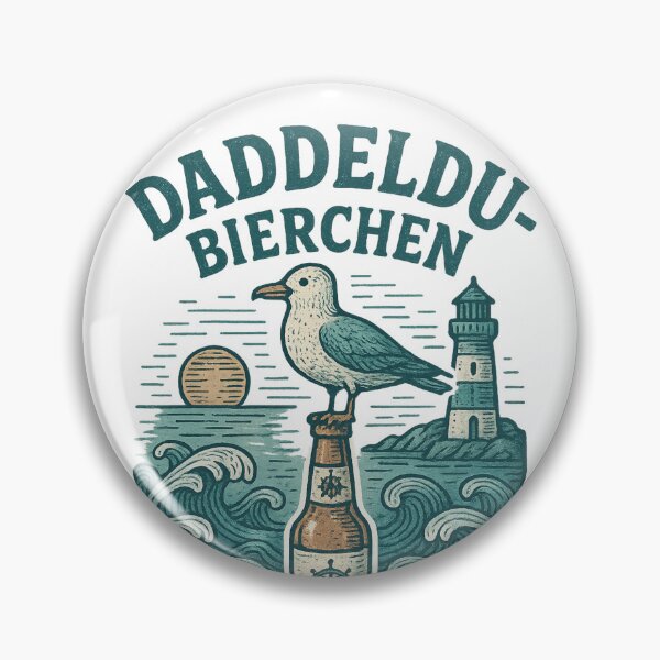 Item preview, "Daddeldu Bierchen" afterwork beer - north german saying and design designed and sold by Kampendesigns.