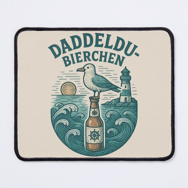 Item preview, "Daddeldu Bierchen" afterwork beer - north german saying and design designed and sold by Kampendesigns.