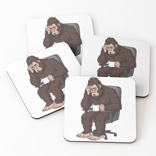 Item preview, Bigfoot Hates Mondays Sticker | Funny Sasquatch Office Humor designed and sold by StickyGuys.