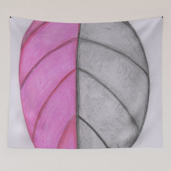Item preview, Pink and grey leaf designed and sold by Artbysarah23.